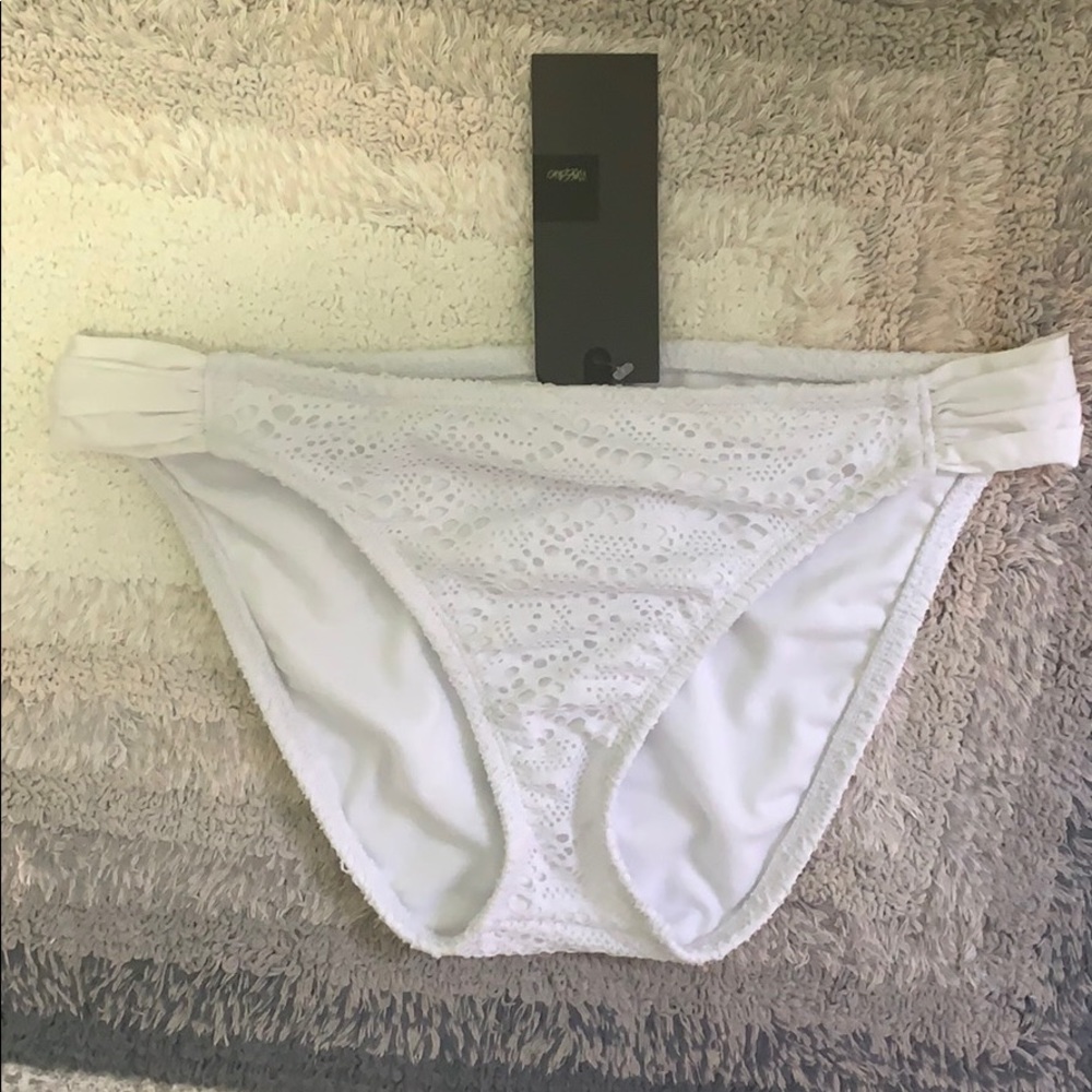 White Swimsuit Bottoms